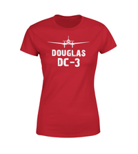 Thumbnail for Douglas DC-3 & Plane Designed Women T-Shirts