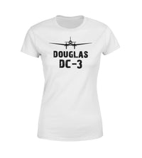 Thumbnail for Douglas DC-3 & Plane Designed Women T-Shirts