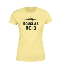 Thumbnail for Douglas DC-3 & Plane Designed Women T-Shirts