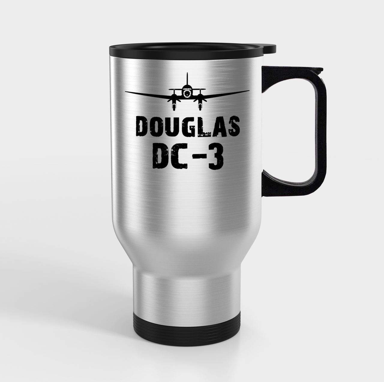 Douglas DC-3 & Plane Designed Travel Mugs (With Holder)