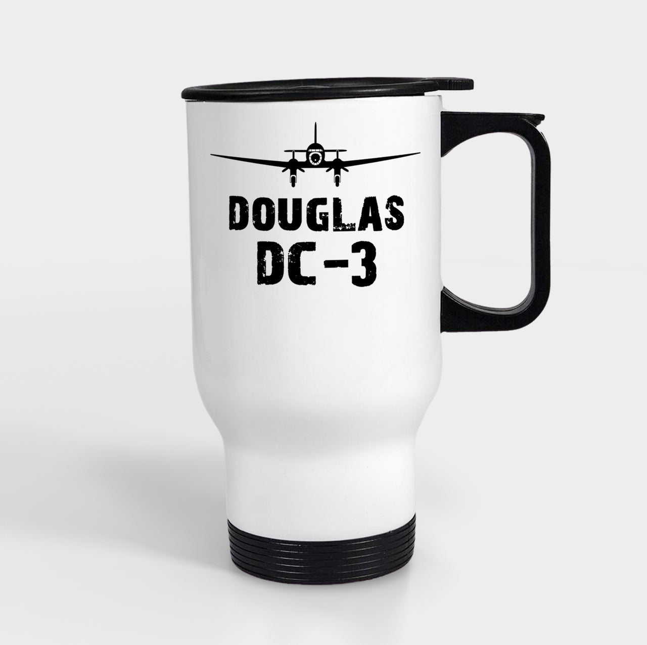 Douglas DC-3 & Plane Designed Travel Mugs (With Holder)