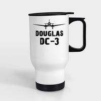 Thumbnail for Douglas DC-3 & Plane Designed Travel Mugs (With Holder)