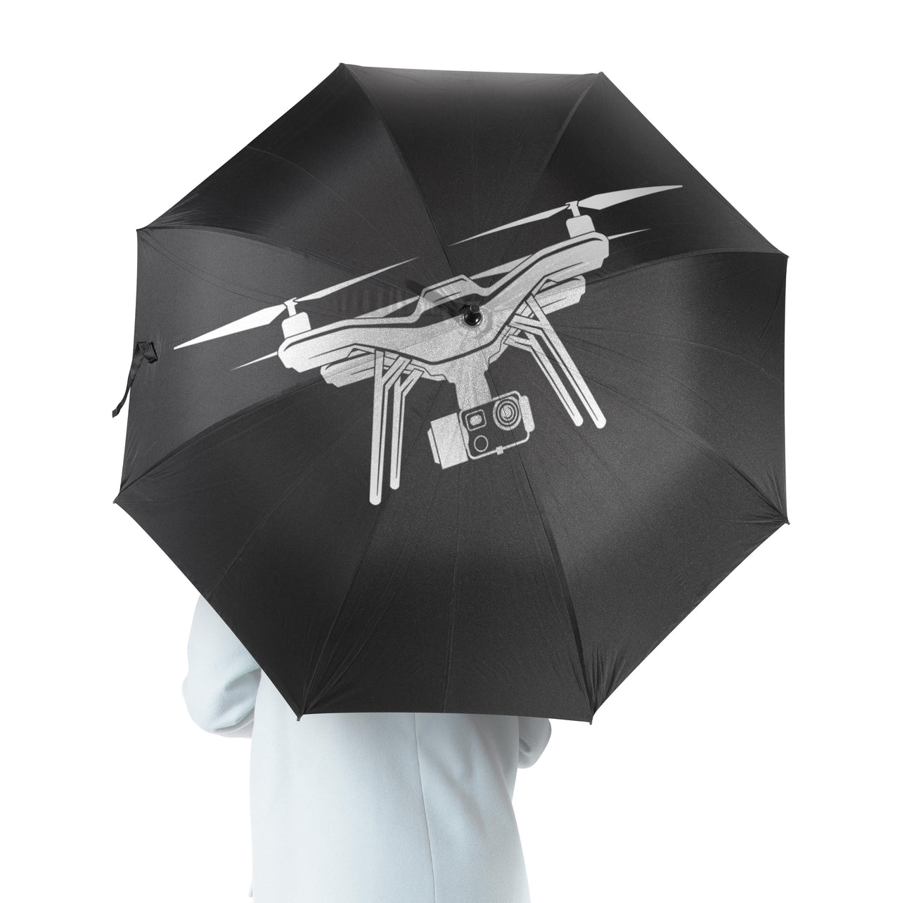 Drone Silhouette Designed Umbrella