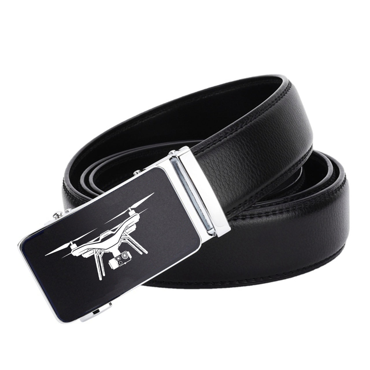 Drone Silhouette Designed Men Belts