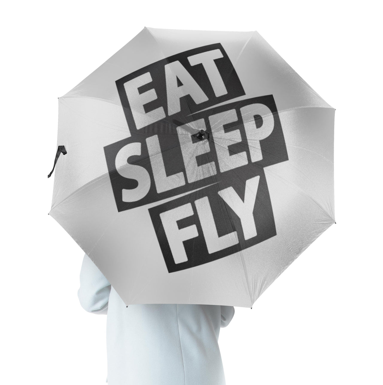 Eat Sleep Fly Designed Umbrella