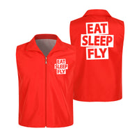 Thumbnail for Eat Sleep Fly Designed Thin Style Vests