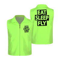 Thumbnail for Eat Sleep Fly Designed Thin Style Vests