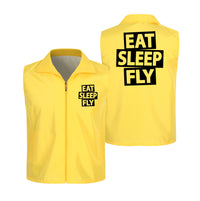 Thumbnail for Eat Sleep Fly Designed Thin Style Vests