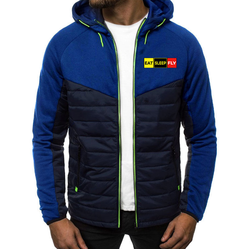 Eat Sleep Fly (Colourful) Designed Sportive Jackets