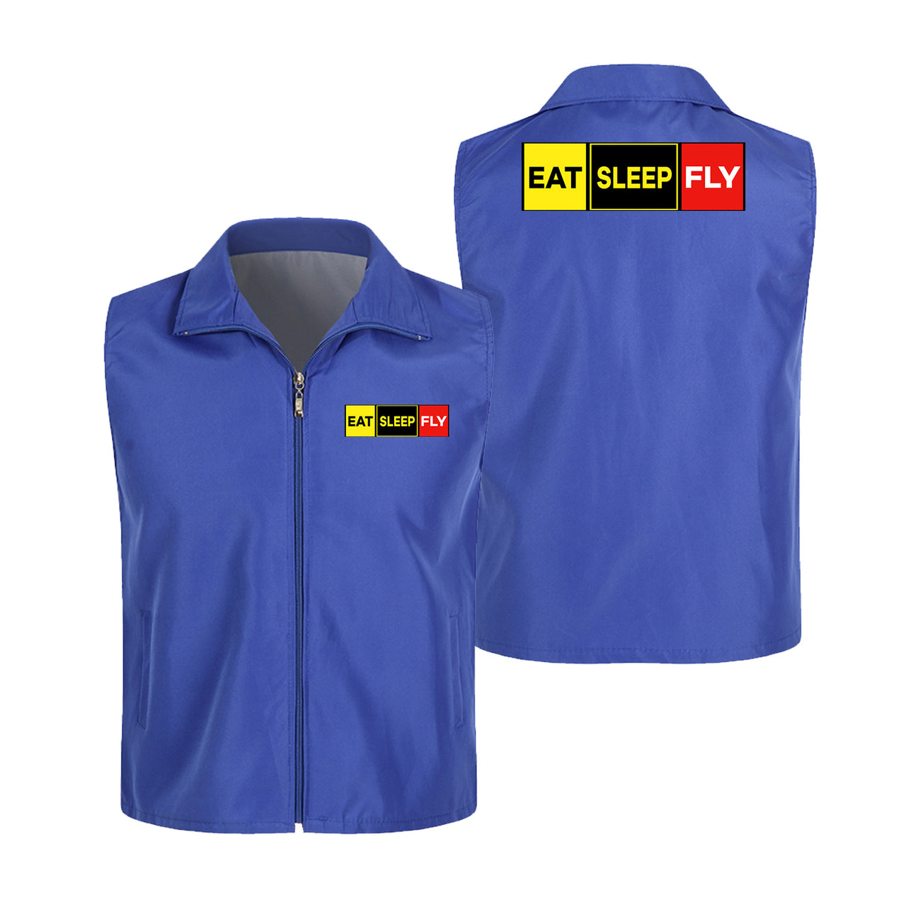 Eat Sleep Fly (Colourful) Designed Thin Style Vests