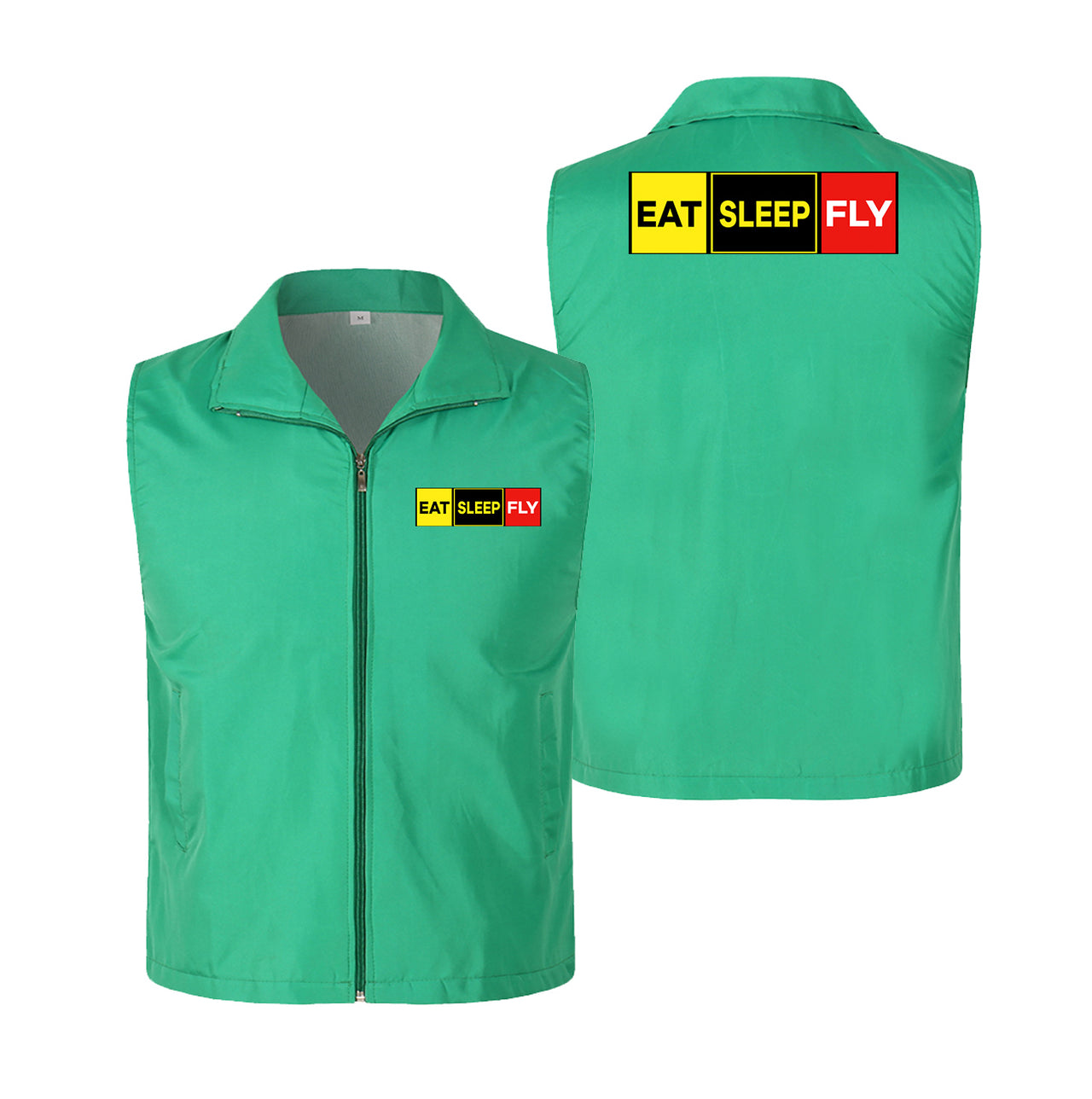 Eat Sleep Fly (Colourful) Designed Thin Style Vests