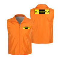 Thumbnail for Eat Sleep Fly (Colourful) Designed Thin Style Vests