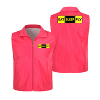 Thumbnail for Eat Sleep Fly (Colourful) Designed Thin Style Vests