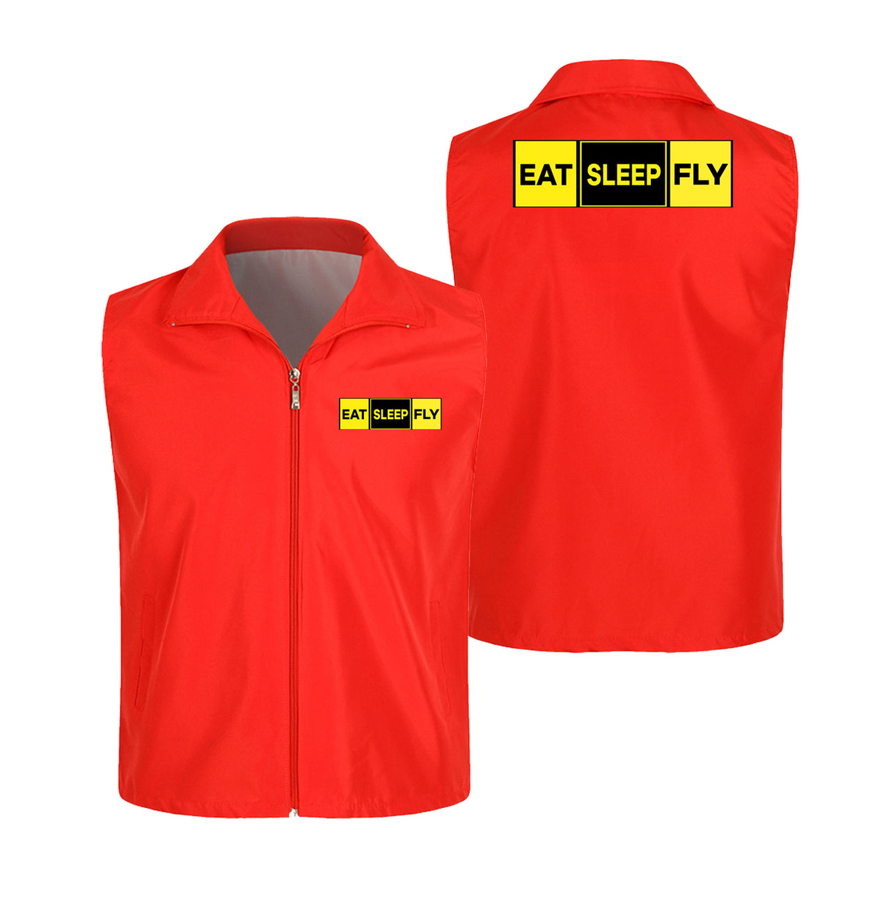 Eat Sleep Fly (Colourful) Designed Thin Style Vests