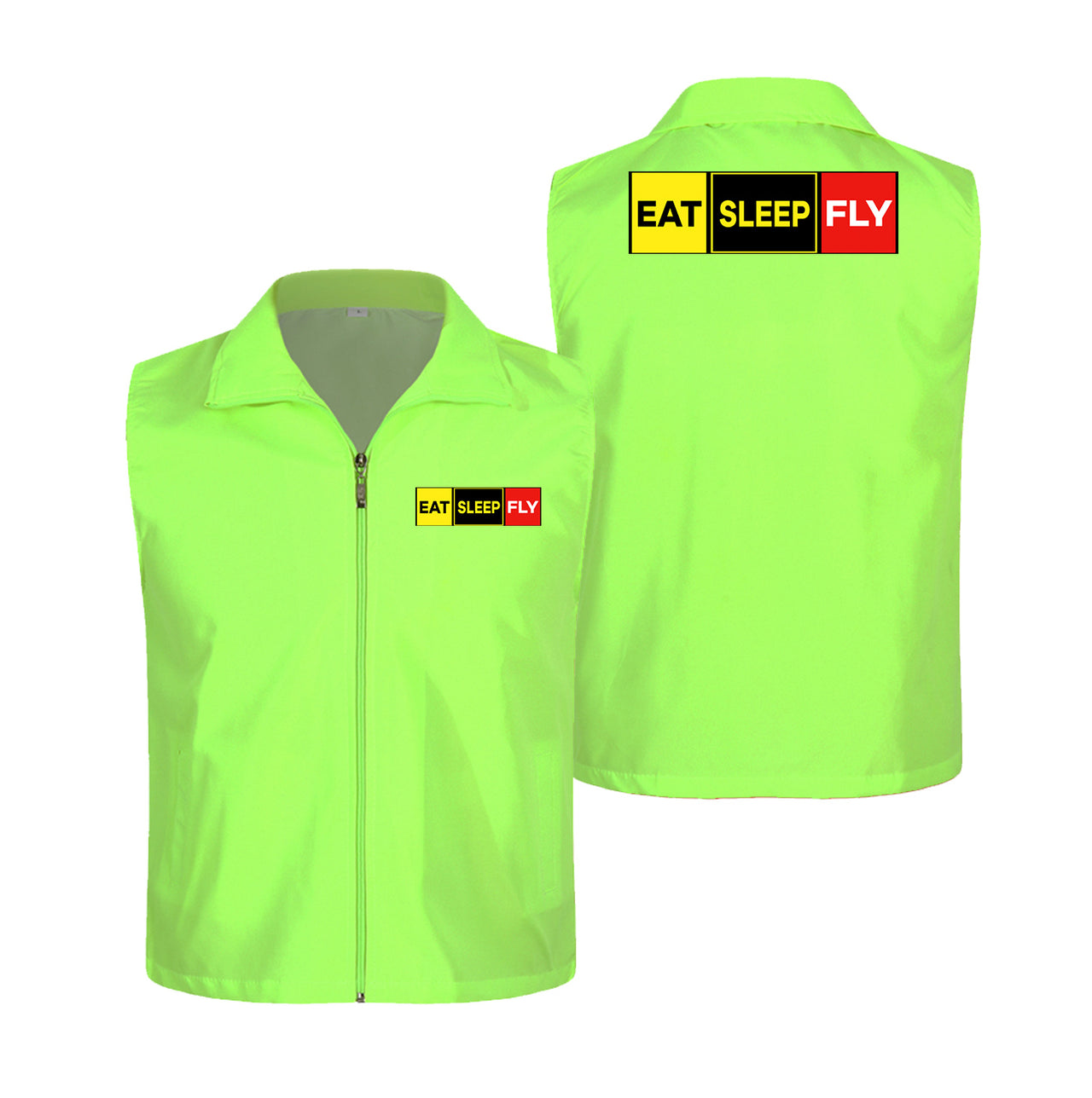 Eat Sleep Fly (Colourful) Designed Thin Style Vests