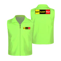 Thumbnail for Eat Sleep Fly (Colourful) Designed Thin Style Vests