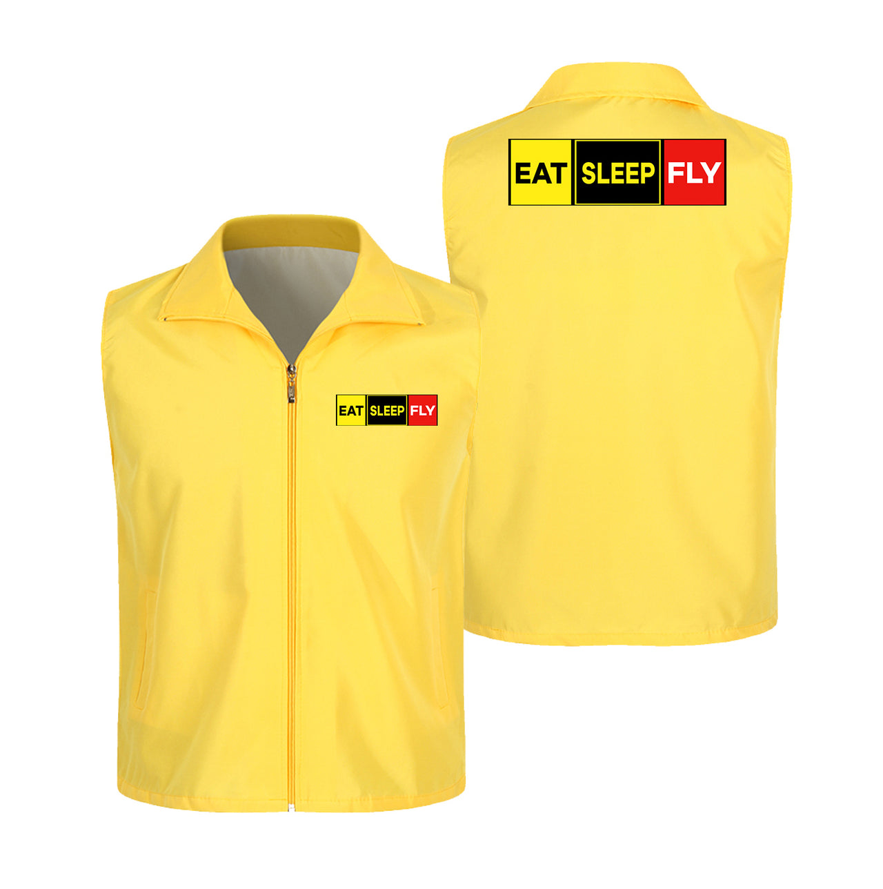 Eat Sleep Fly (Colourful) Designed Thin Style Vests