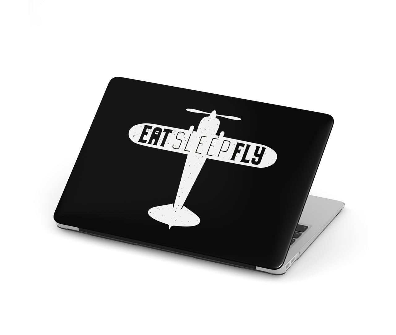 Eat Sleep Fly & Propeller Designed Macbook Cases