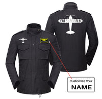 Thumbnail for Eat Sleep Fly & Propeller Designed Military Coats