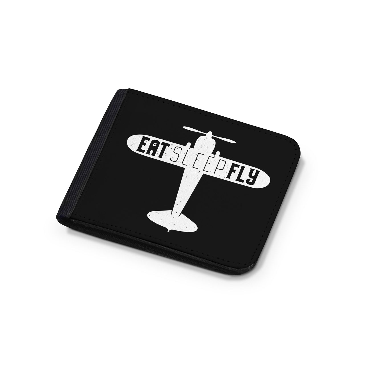 Eat Sleep Fly & Propeller Designed Wallets