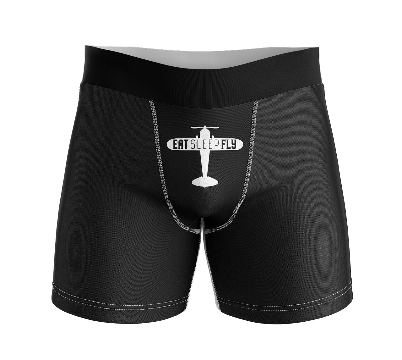 Eat Sleep Fly & Propeller Designed Men Boxers