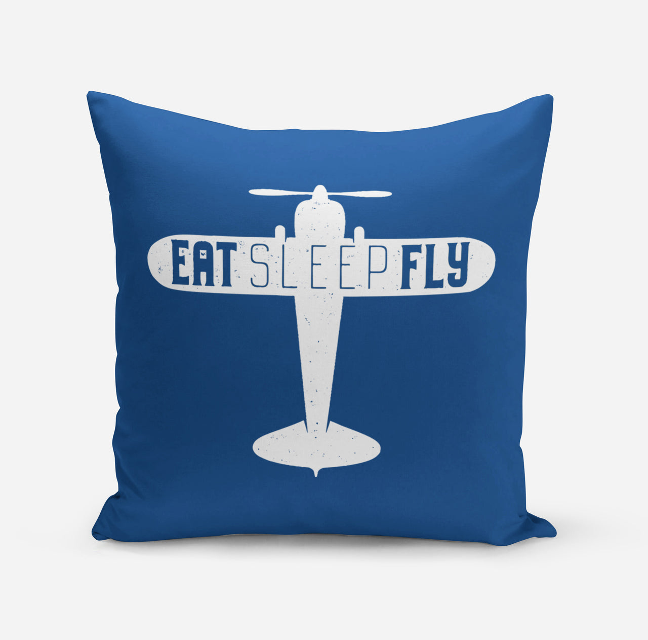 Eat Sleep Fly & Propeller Designed Pillows