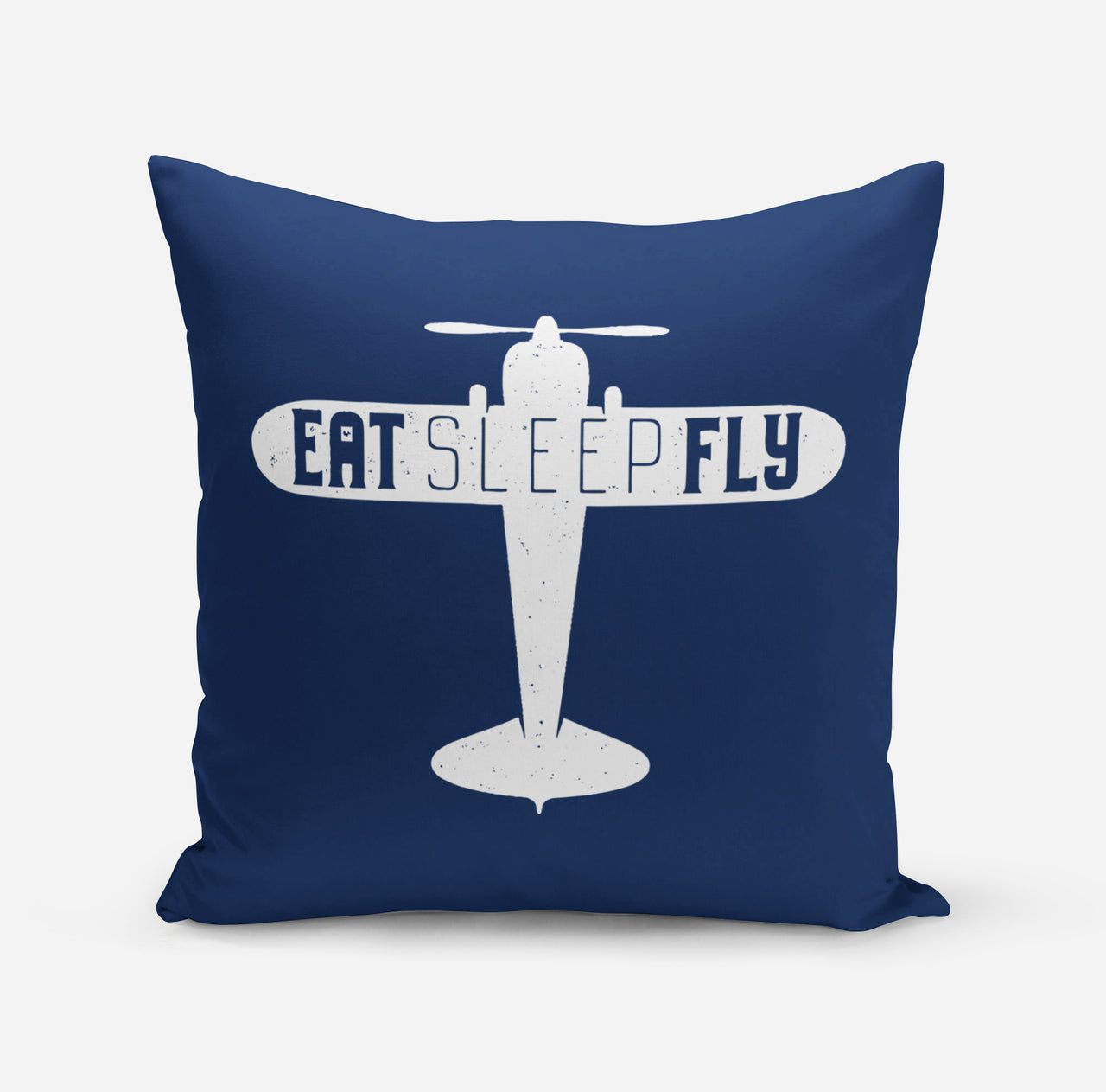 Eat Sleep Fly & Propeller Designed Pillows