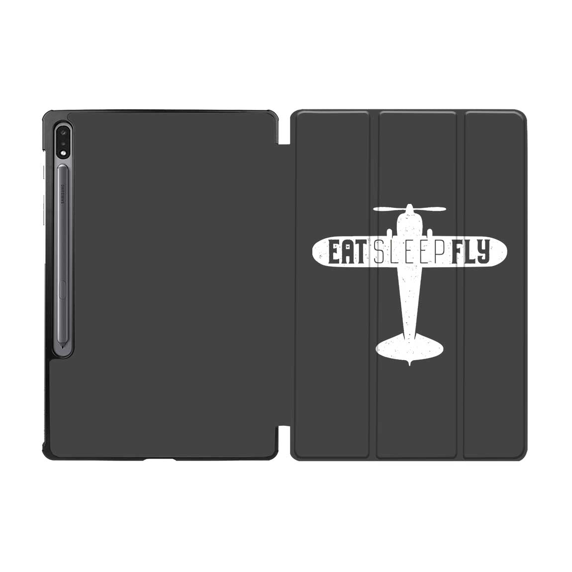 Eat Sleep Fly & Propeller Designed Samsung Tablet Cases