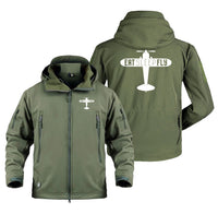 Thumbnail for Eat Sleep Fly & Propeller Designed Military Jackets (Customizable)