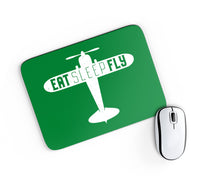 Thumbnail for Eat Sleep Fly & Propeller Designed Mouse Pads