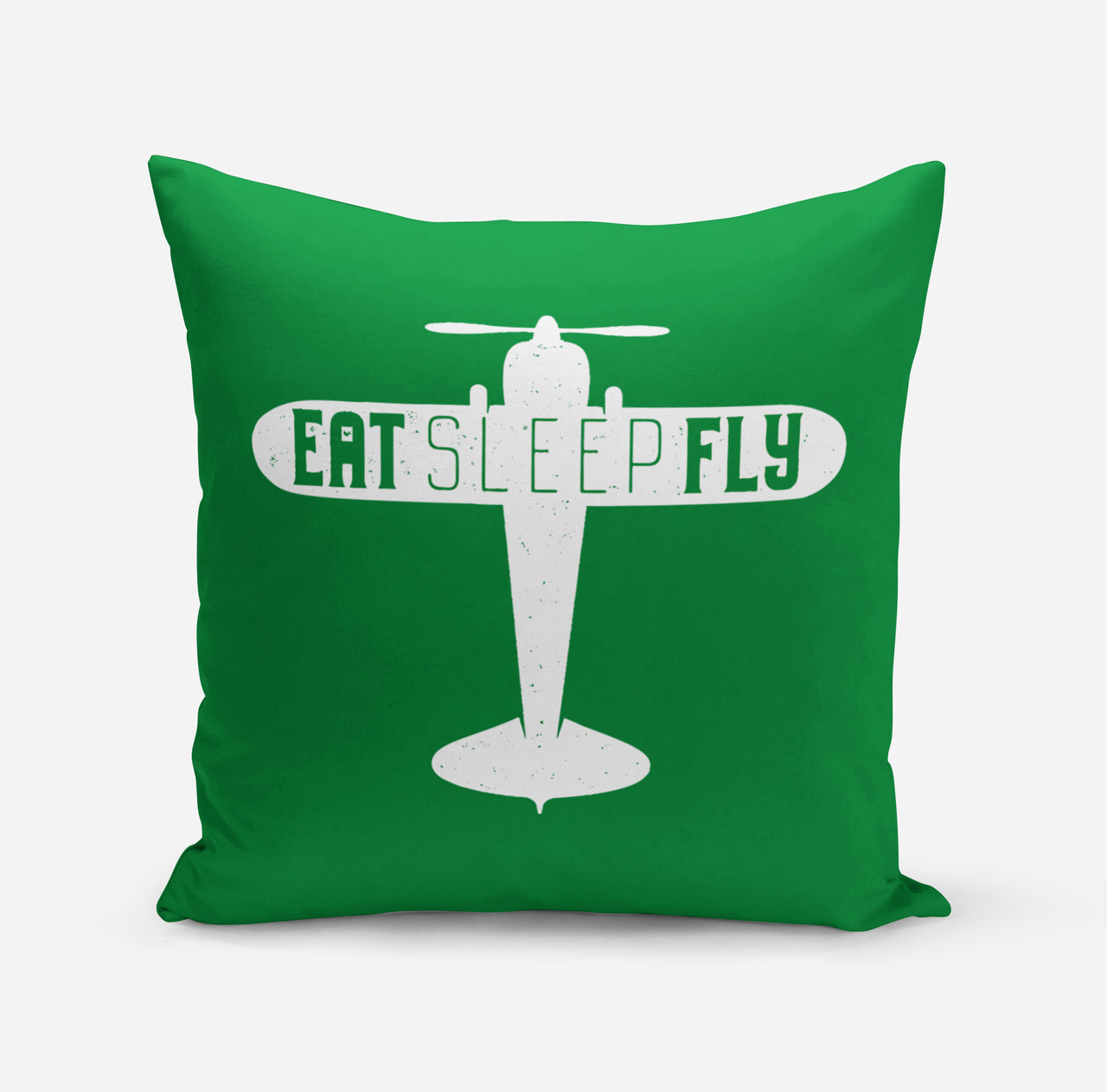 Eat Sleep Fly & Propeller Designed Pillows