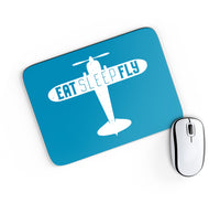 Thumbnail for Eat Sleep Fly & Propeller Designed Mouse Pads