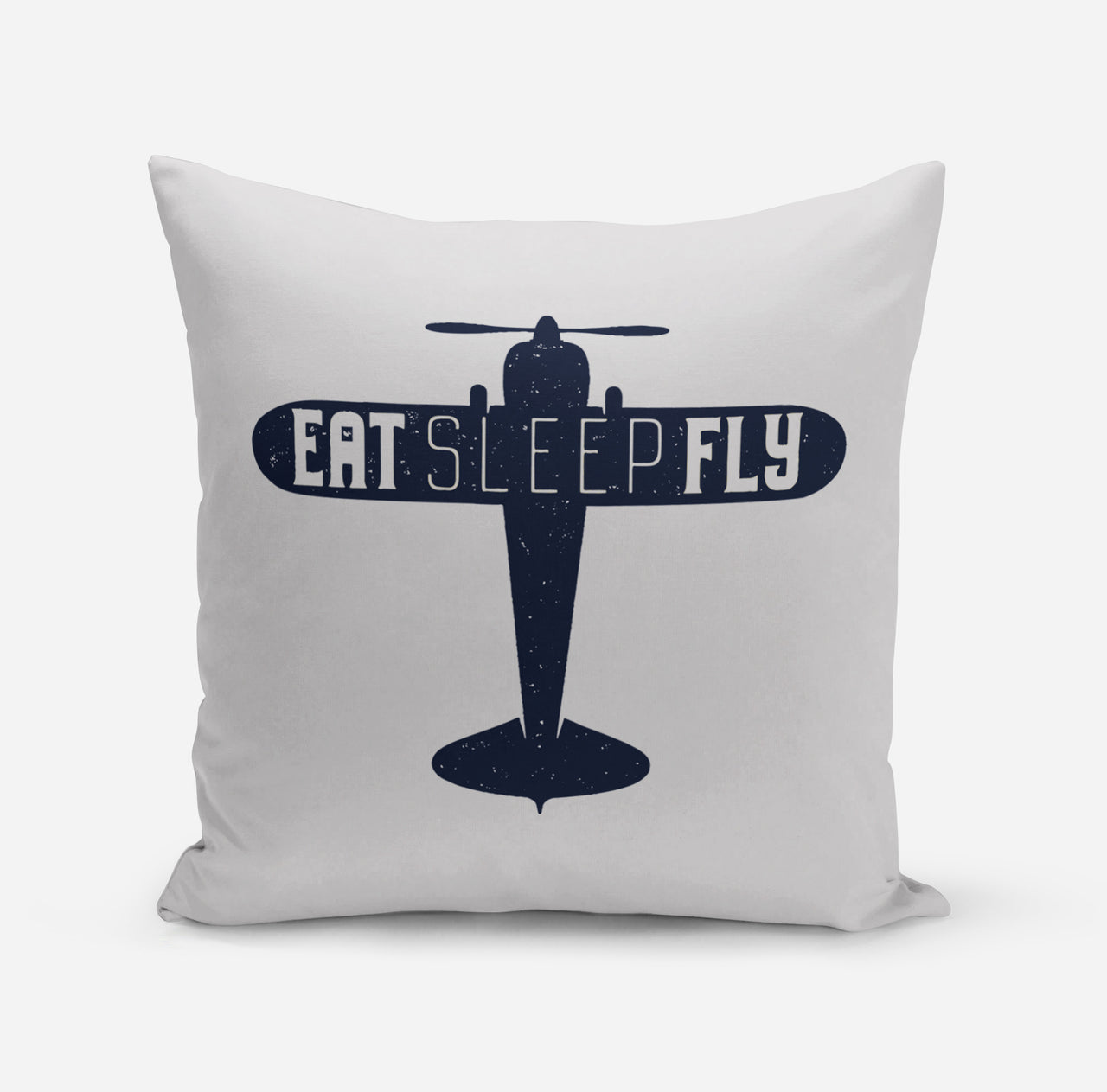 Eat Sleep Fly & Propeller Designed Pillows