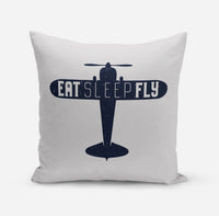 Thumbnail for Eat Sleep Fly & Propeller Designed Pillows