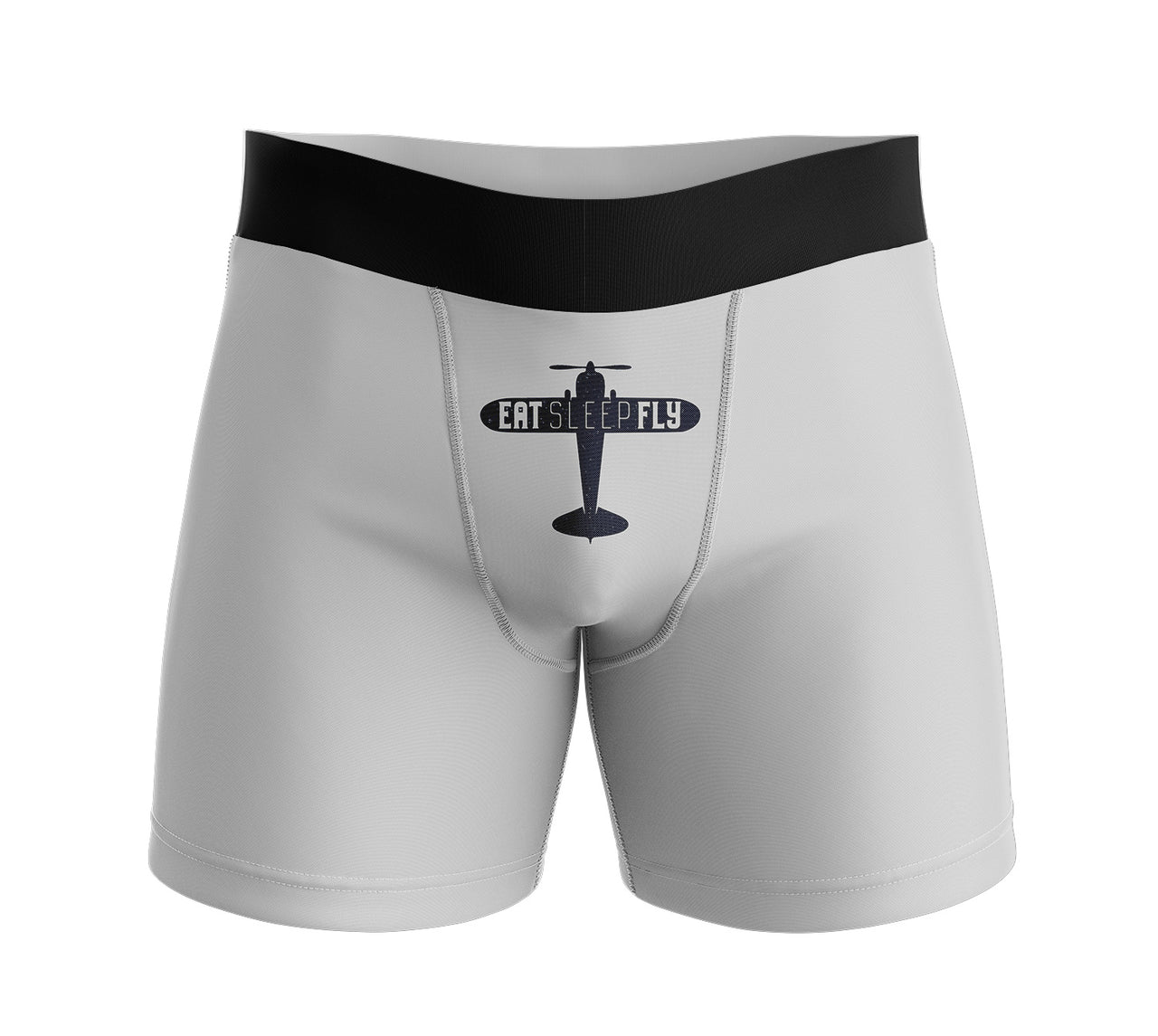 Eat Sleep Fly & Propeller Designed Men Boxers