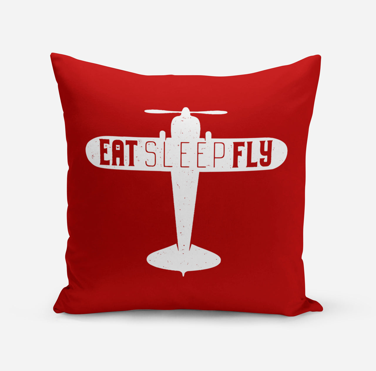 Eat Sleep Fly & Propeller Designed Pillows