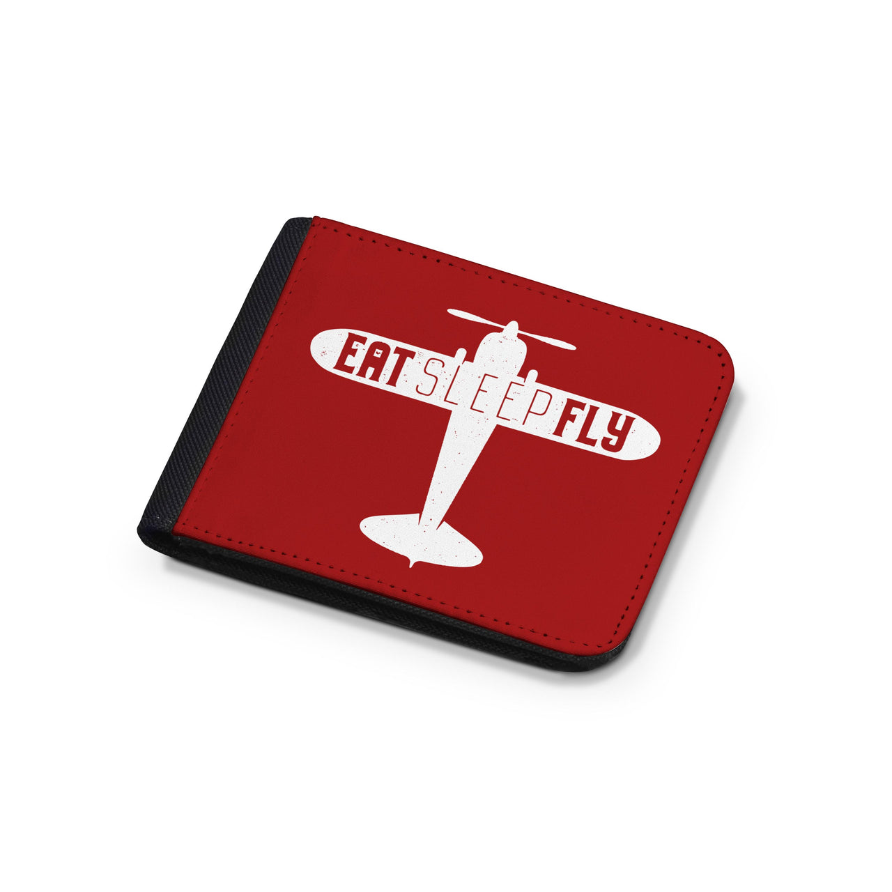 Eat Sleep Fly & Propeller Designed Wallets