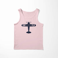 Thumbnail for Eat Sleep Fly & Propeller Designed Tank Tops