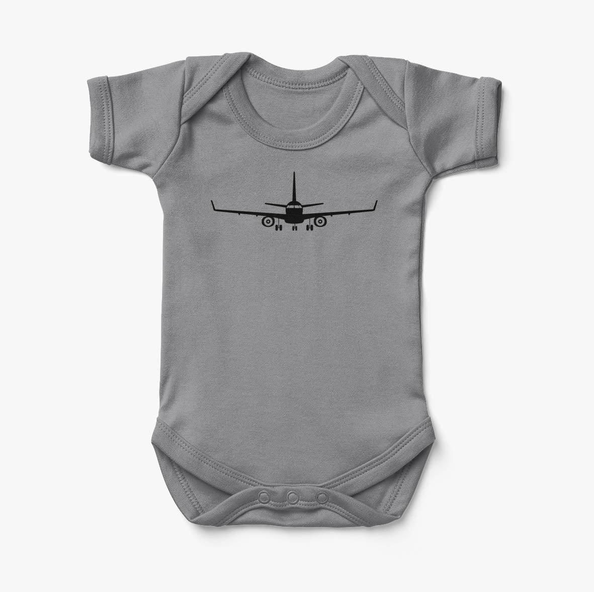 Embraer E-190 Silhouette Designed Baby Bodysuits