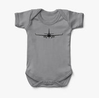 Thumbnail for Embraer E-190 Silhouette Designed Baby Bodysuits