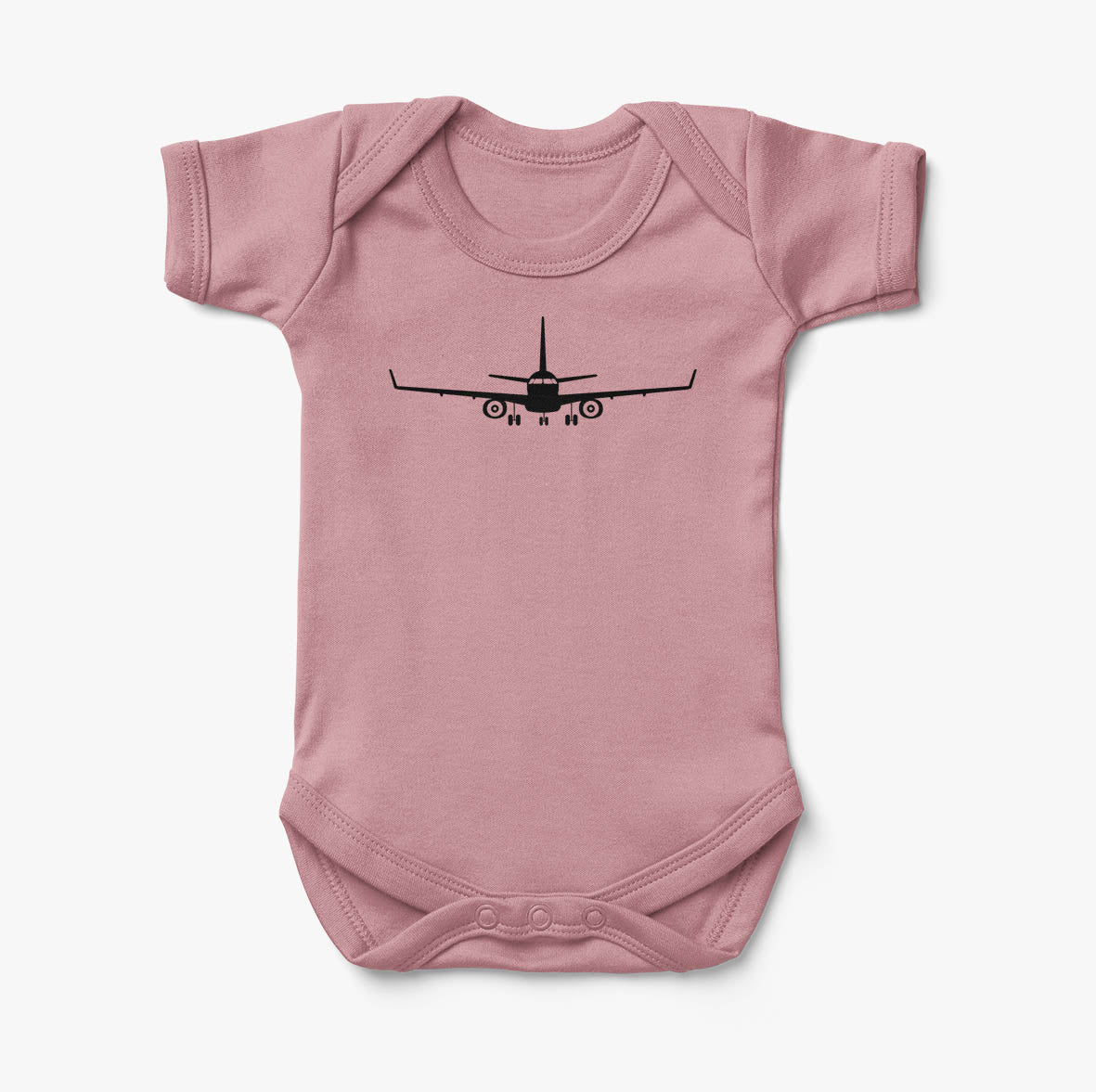 Embraer E-190 Silhouette Designed Baby Bodysuits