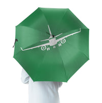 Thumbnail for Embraer E-190 Silhouette Plane Designed Umbrella