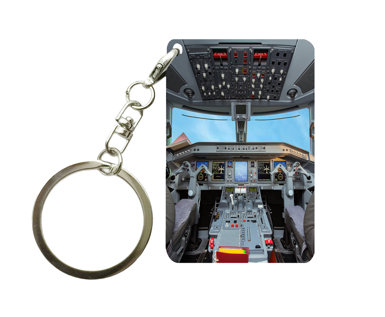 Embraer E190 Cockpit Designed Key Chains