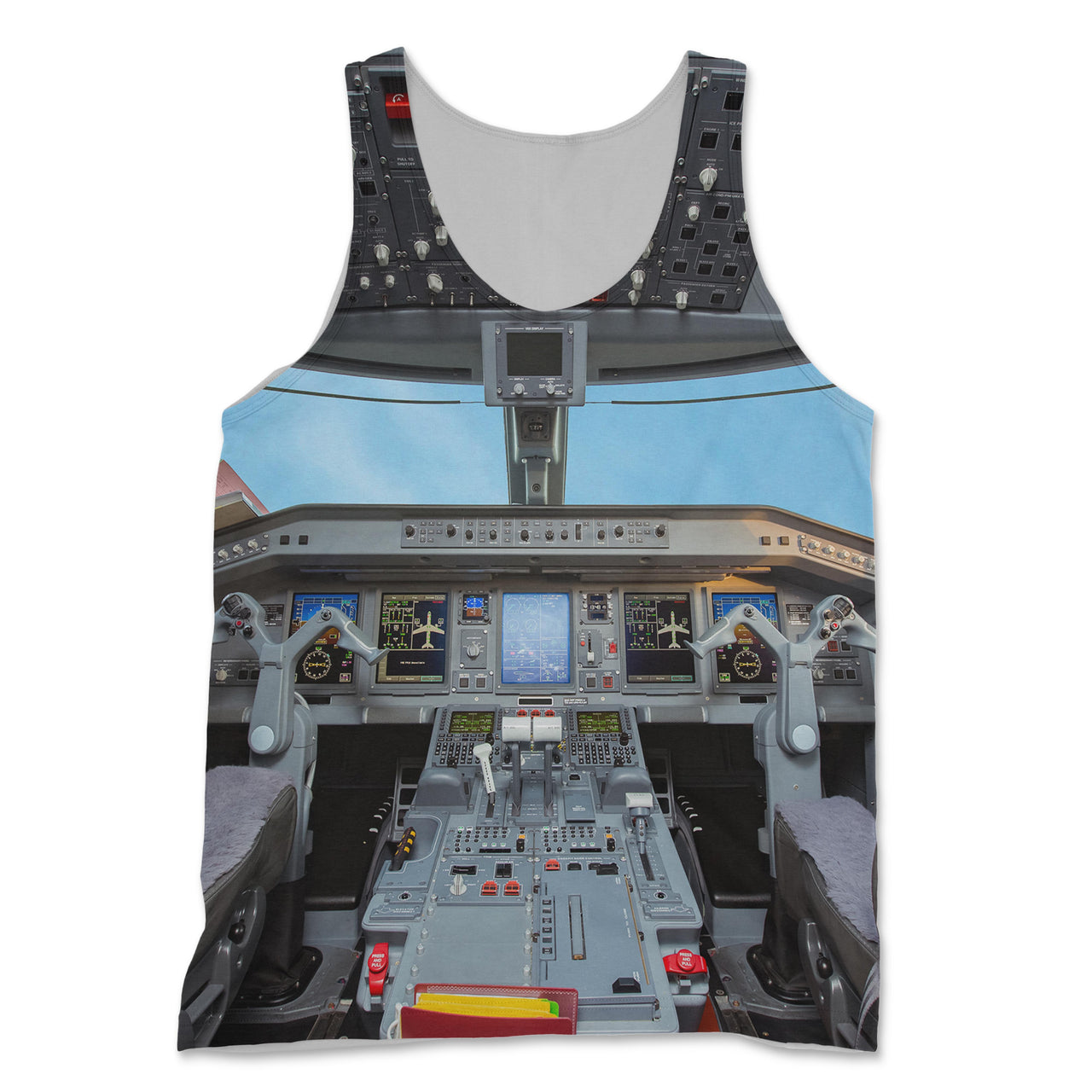 Embraer E190 Cockpit Designed 3D Tank Tops