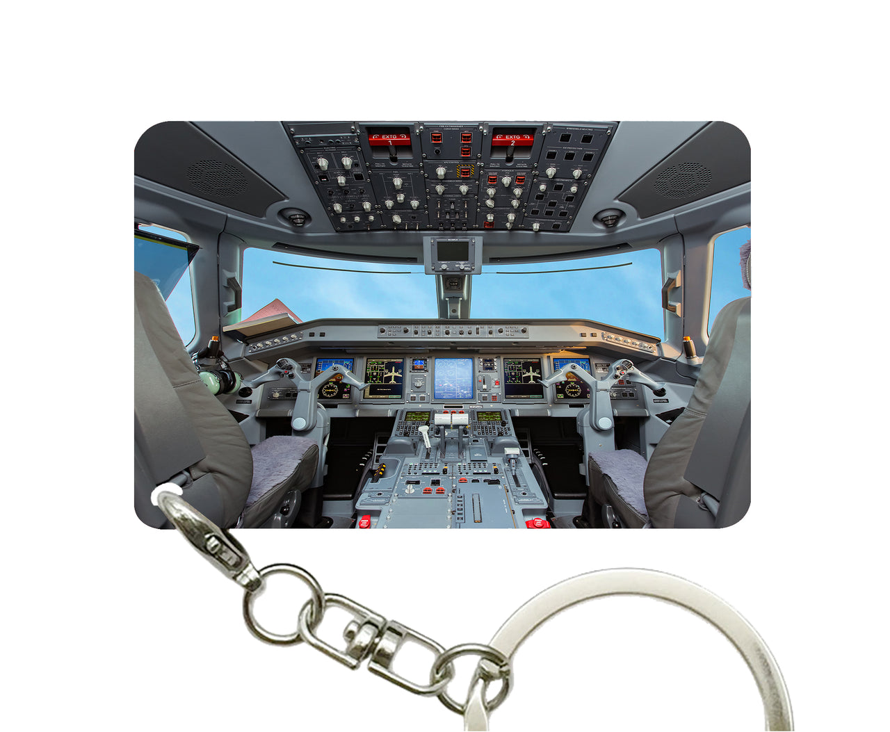 Embraer E190 Cockpit Designed Key Chains