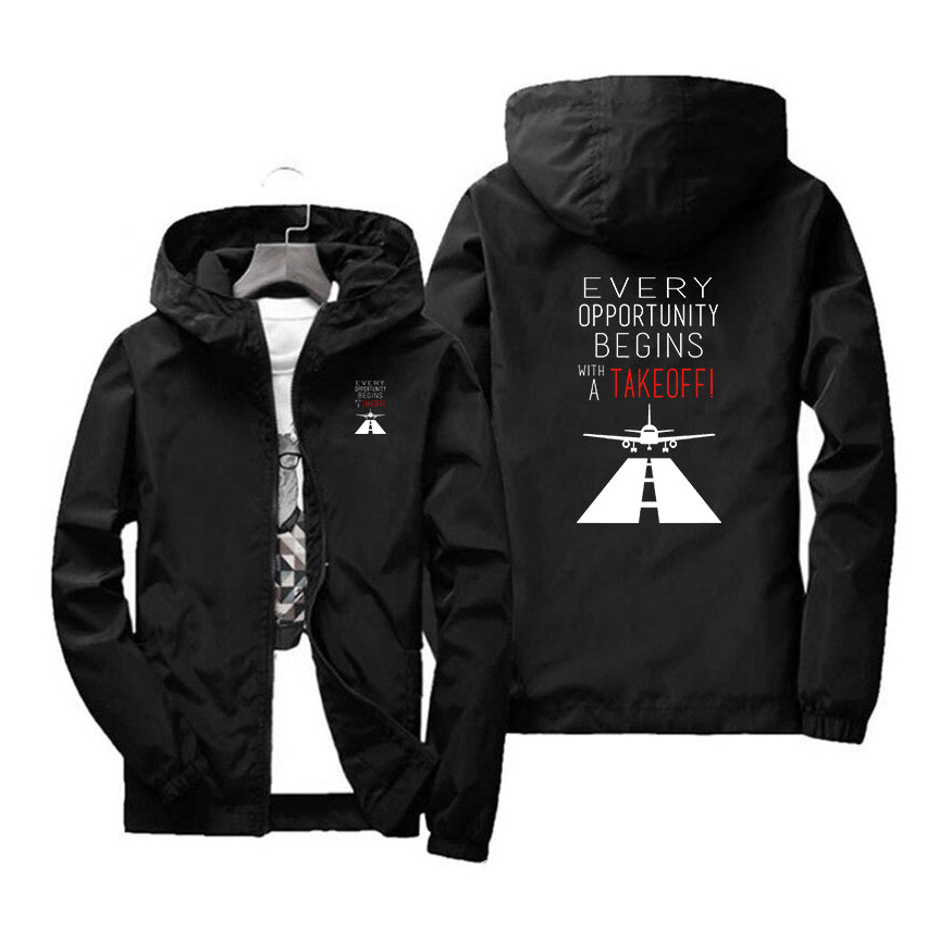 Every Opportunity Designed Windbreaker Jackets