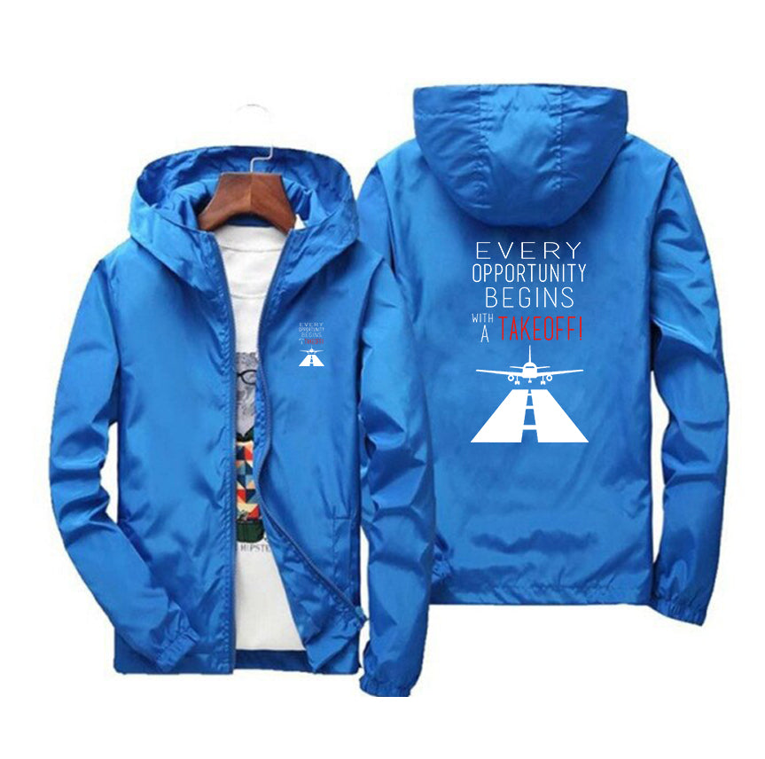 Every Opportunity Designed Windbreaker Jackets