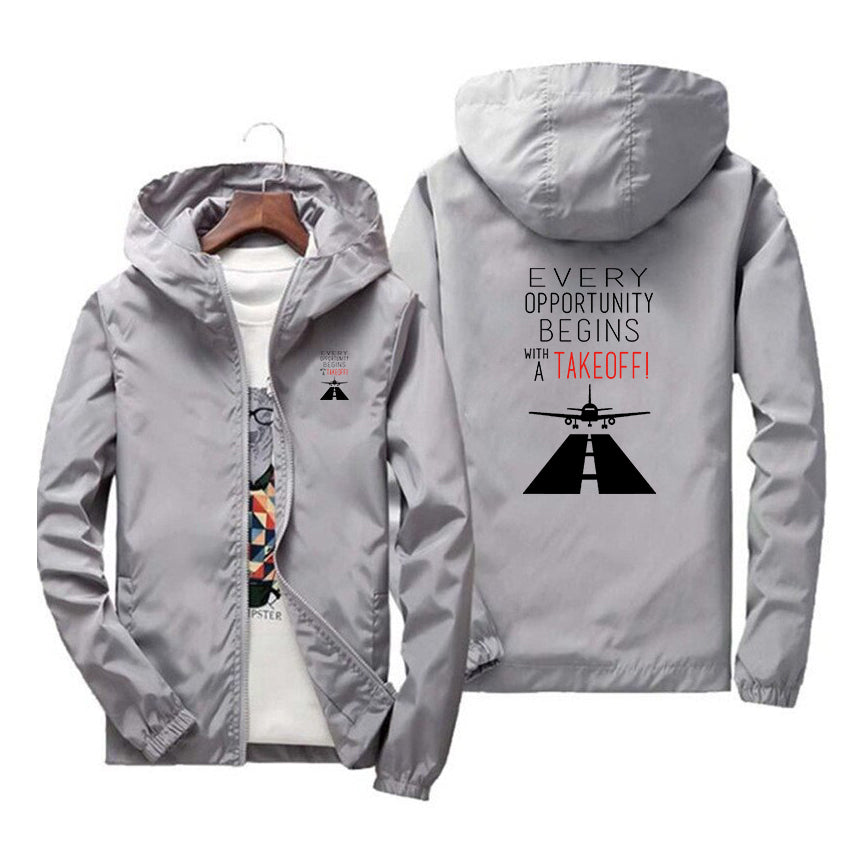 Every Opportunity Designed Windbreaker Jackets