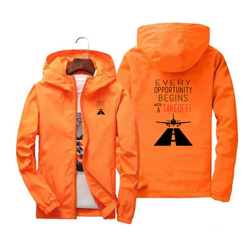 Every Opportunity Designed Windbreaker Jackets