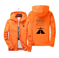 Thumbnail for Every Opportunity Designed Windbreaker Jackets